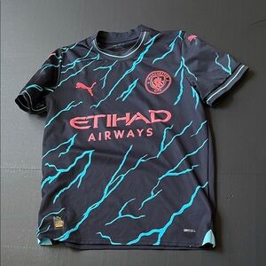 Puma MANCHESTER CITY 2023 2024 SOCCER FOOTBALL SHIRT JERSEY YOUTH SIZE XL 15/16